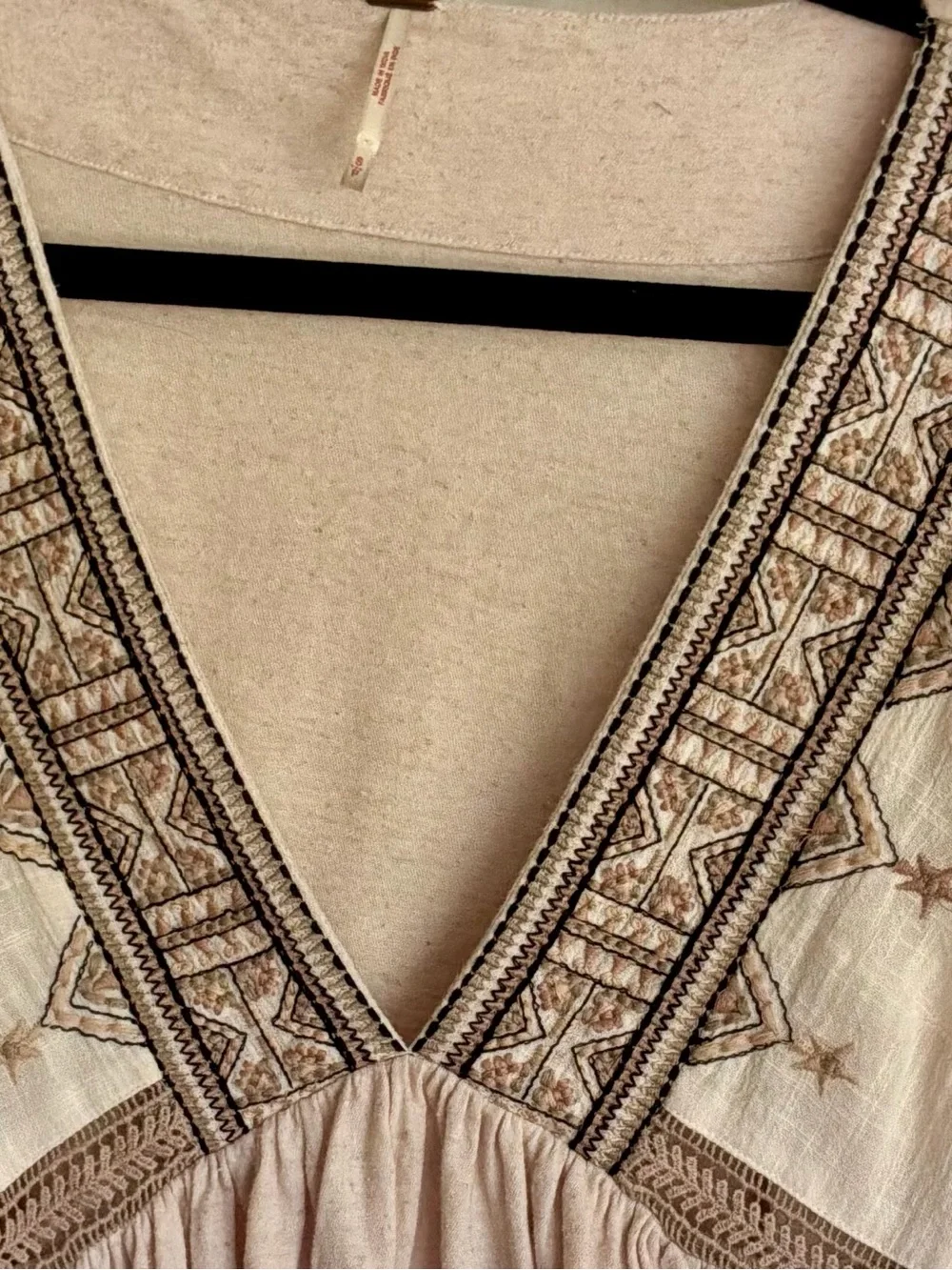 Free People boho embroidered